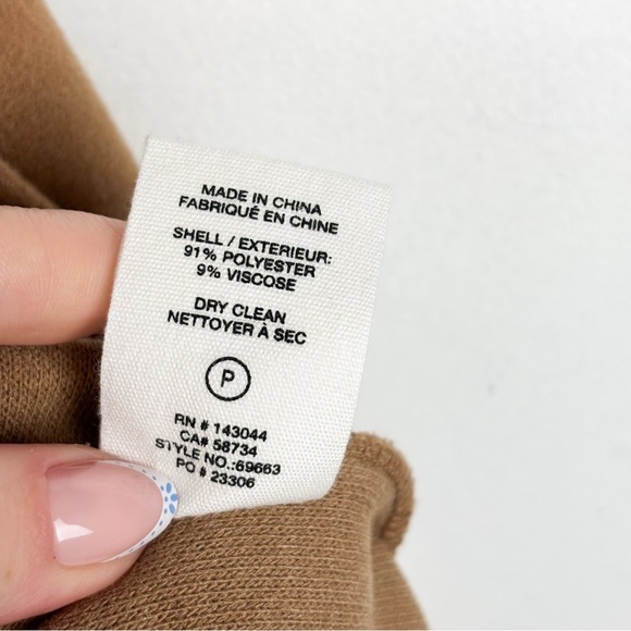 Avec Les Filles Anthropologie Tan Boyfriend Shacket Sz S - Picture 8 of 8